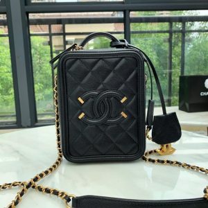 CHANEL VENITY BAG<br>샤넬 베니티 백<br>[17x13x7cm 캐비어 이태리가죽]