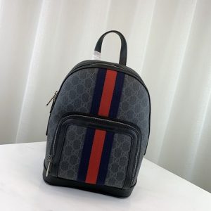 GUCCI GG SUPREME SMALL BACKPACK<br>구찌 GG 슈프림 스몰 백팩<br>[23x29x14cm]