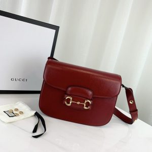 GUCCI 1955 HORSEBIT SHOULDER BAG<br>구찌 1955 홀스빗 숄더 백<br>[25x18x8cm 이태리가죽]