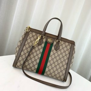 GUCCI OPHIDIA GG TOTE BAG<br>구찌 오피디아 GG 토트 백<br>[33×24.5×17.5cm]