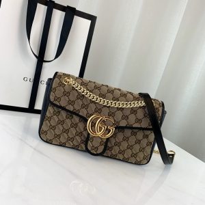 GUCCI GG MARMONT SHOULDER BAG<br>구찌 GG 마몬트 숄더백<br>[26x15x7cm]