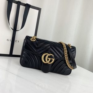 GUCCI GG MARMONT SHOULDER BAG<br>구찌 GG 마몬트 숄더백<br>[26x15x7cm 이태리송아지가죽]