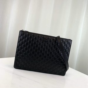 GUCCI SIGNATURE SSIMA CROSS(CLUTCH) BAG<br>구찌 시그니처 씨마 크로스(클러치) 백<br>[35x25x4cm 이태리가죽]