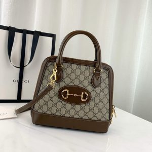 GUCCI 1955 HORSEBIT TOP HANDLE BAG<br>구찌 1955 홀스빗 탑 핸들백<br>[25x24x9cm 이태리가죽]