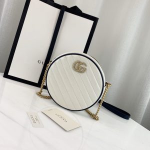 GUCCI GG MARMONT ROUND BAG<br>구찌 GG 마몬트 라운드백<br>[18x18x5cm]