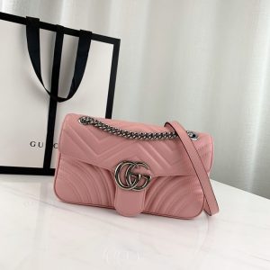 GUCCI GG MARMONT SHOULDER BAG<br>구찌 GG 마몬트 숄더백<br>[26x15x7cm 이태리가죽]