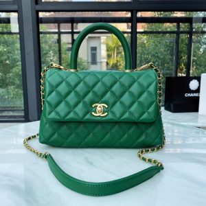 CHANEL COCO HANDLE BAG<br>샤넬 코코 핸들 백<br>[24cm 이태리송아지가죽]