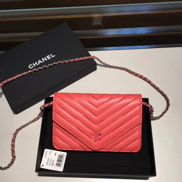 CHANEL CC CHEVRON WOC 샤넬 CC 쉐브론 WOC