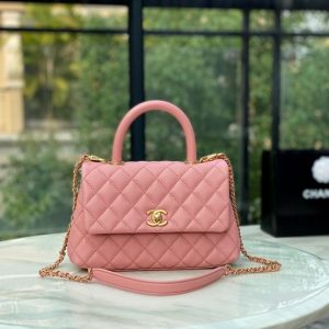 CHANEL COCO HANDLE BAG<br>샤넬 코코 핸들 백<br>[24cm 이태리송아지가죽]