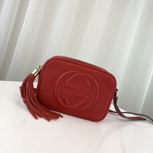 GUCCI SOHO DISCO CROSS BAG<br>구찌 소호 디스코 크로스백<br>[21x15x7cm 이태리가죽]