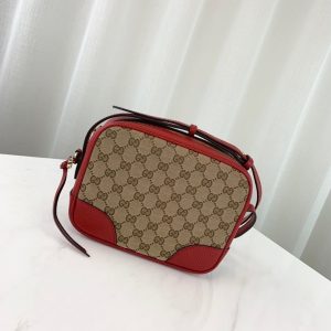 GUCCI MICRO SSIMA GG SHOULDER BAG<br>구찌 마이크로 씨마 GG 숄더백<br>[22x17x7cm 이태리가죽]