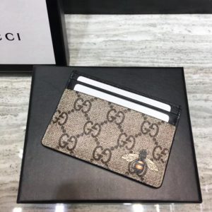 GUCCI GG SUPREME CARD WALLET<br>구찌 GG 수프림 카드 지갑<br><i>10x7cm</i>