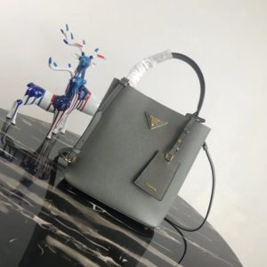 PRADA PANIER SAFFIANO BUKET BAG<br>프라다 두블레 버킷백<br>[23x22x13cm 사피아노]