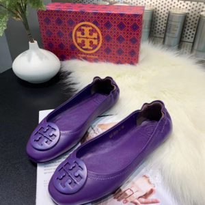 TORY BURCH LOGO BALLET FLAT SHOES<br>토리버치 로고 발레 플랫 슈즈<br><i>35-40 SIZE 이태리가죽</i>