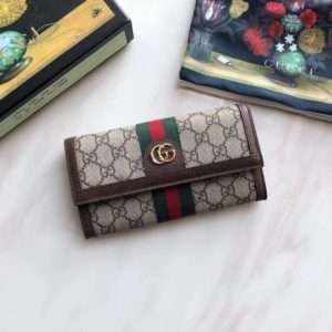 GUCCI OPHIDIA GG WALLET<br>구찌 오피디아 GG 장지갑<br><i>19×10.5×2.5cm</i>