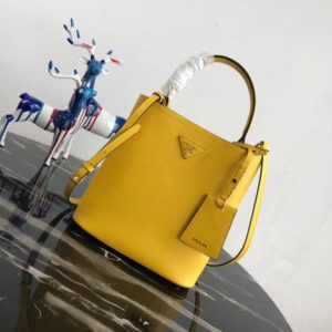 PRADA PANIER SAFFIANO BUKET BAG<br>프라다 두블레 버킷백<br>[23x22x13cm 사피아노]