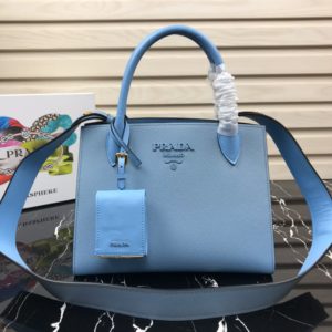 PRADA SAFFIANO CUIR CITY CARF MONOCHROME TOP HANDLE BAG<br>프라다 사피아노 모노크롬 탑핸들백<br>[26x20x13.5cm 사피아노가죽]