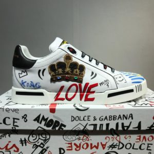 D&G PORTOFINO IN PELLE SNEAKERS 돌체앤가바나 포르토피노 인 펠레 스니커즈