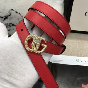 GUCCI GG LEATHER BELT<br>구찌 GG 가죽 벨트<br><i>폭 2cm 이태리소가죽</i>