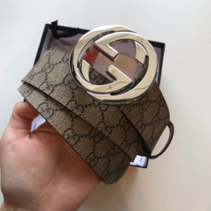 GUCCI GG LEATHER BELT<br>구찌 GG 가죽 벨트<br><i>폭3.8cm 이태리소가죽</i>