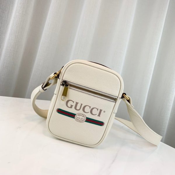 GUCCI LOGO PRINT CROSS BAG 구찌 로고 프린트 크로스백