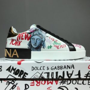 D&G PORTOFINO IN PELLE SNEAKERS 돌체앤가바나 포르토피노 인 펠레 스니커즈