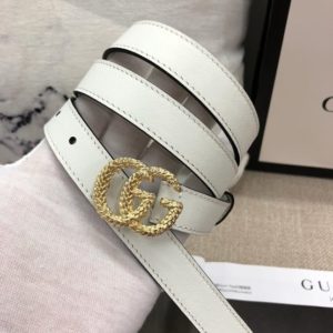 GUCCI GG LEATHER BELT<br>구찌 GG 가죽 벨트<br><i>폭 2cm 이태리소가죽</i>