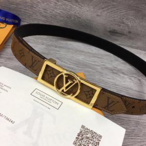 LOUIS VUITTON LV LOGO LEATHER BELT 루이비통 LV 로고 레더 벨트