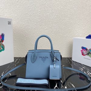 PRADA SAFFIANO MONOCHROME TOTE BAG 프라다 사피아노 모노크롬 토트백