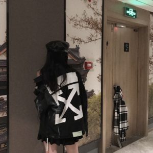 OFF-WHITE CO VIRGIL ABLOH 오프화이트 버질아블로 블랙 데님 자켓