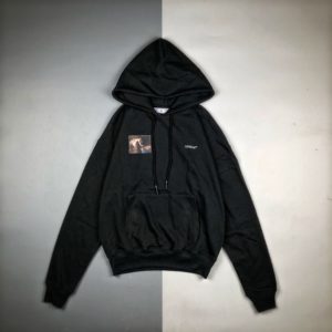 [OFF-WHITE] 오프화이트 20FW OMBB037E20FLE004 1010 카라바지오 엔젤 후드 스웨트셔츠 오버핏