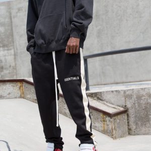 [FEAR OF GOD] 피어오브갓 사이드 스트라이프 캘리포니아 리미티드 드로스트링 롱 팬츠 Fog Essentials Side Stripe California Limited Drawstring Long Pants