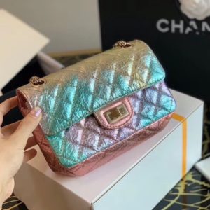 [CHANEL] FLAP BAG 샤넬 2.55 메탈릭 램스킨 플랩 백 [S사이즈]