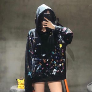 [OFF-WHITE] 오프화이트 뉴욕 불꽃놀이 메달리온 로고 후디 New York Limited Firework Medallion Logo Hoodie