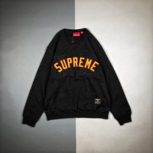 [SUPREME] 슈프림 간지 로고 크루넥 맨투맨 티셔츠 블랙 Supreme Kanji Logo Crewneck Heather Black