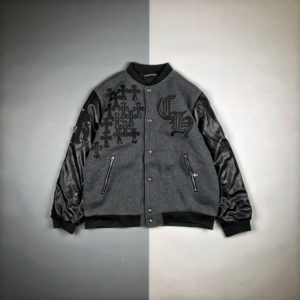 [CHROME HEARTS] 크롬하츠 20FW 가죽 슬리브 스티치 코튼 재킷