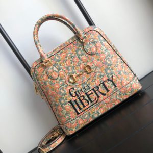 [GUCCI] 구찌 1955 홀스빗 탑 핸들 백 Horsebit 1955 Liberty London bag 620850