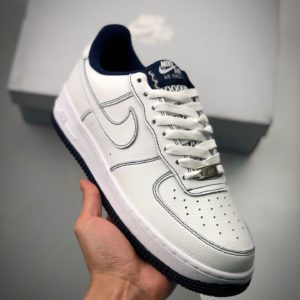 [NIKE] 나이키 에어포스 Air Force 1 White Navy stitch