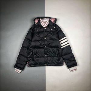 [THOM BROWNE] 톰브라운 후드 다운 패딩 재킷