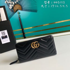 [GUCCI] 구찌 GG 마몽트 지퍼 장지갑 443123