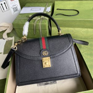 [GUCCI] 구찌 오피디아 웹 스몰 탑 핸들백 651055