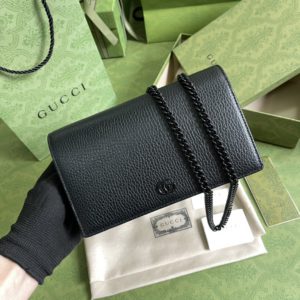 [GUCCI] 구찌 GG 마몽 미니 가죽 체인백 Gucci Marmont 497985