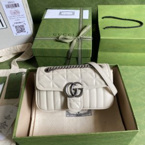 [GUCCI] 구찌 GG 마몽 마틀라세 미니 백 446744