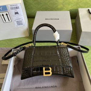 [BALENCIAGA × GUCCI] 발렌시아가 x 구찌 5935461 아워글래스 스몰 탑 핸들백