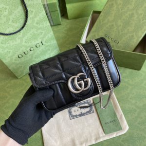 [GUCCI] 구찌 GG 마몽트 마틀라세 수퍼 미니백 476433