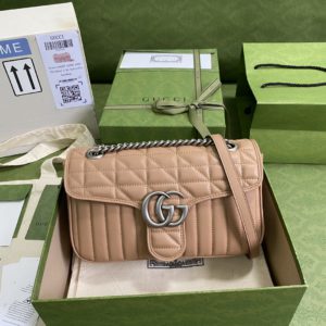 [GUCCI] 구찌 GG 마몽 스몰 마틀라세 숄더백 443497