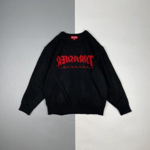 [Supreme x Thrasher] 슈프림 X 트래셔 조인트 자카드 라운드넥 스웨터