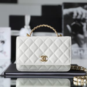 [CHANEL] 샤넬 22SS 레터링 탑핸들 WOC