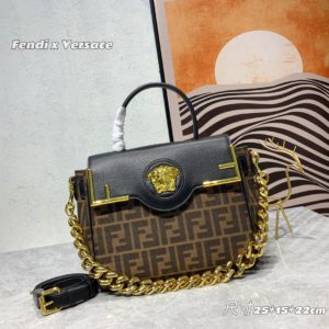 [FENDI  X Versace] 펜디 x 베르사체 Fendace Gold Baroque 핸드백