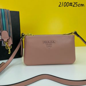 [PRADA] 프라다 1BH046 남여 비텔로 더블지퍼크로스백